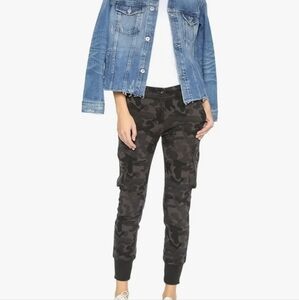 James Jeans Women's Boyfriend Cargo Camouflage Pants JOGGERS JEANS SZ 25 $150